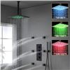 Image 2 : NEW HOMEDEC LUXURY BLACK SHOWER SYSTEM, BLACK