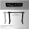 Image 2 : NEW VIVO BLACK ELECTRIC DUAL MOTOR DESK FRAME