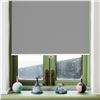 Image 1 : NEW GRAY LUCK-UP BLACKOUT ROLLER CURTAIN 43 X 72"
