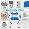 Image 3 : NEW BQKOZFIN HEIGHT ADJUSTABLE SHOWER CHAIR