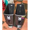 Image 1 : 2 SIMPLEHUMAN 40L GARBAGE CANS - MISSING LIDS
