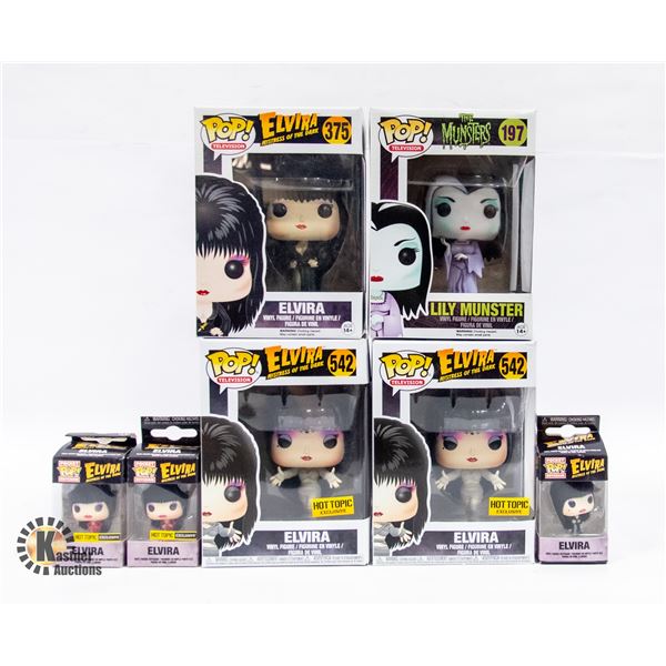 LOT OF 7 FUNKOS