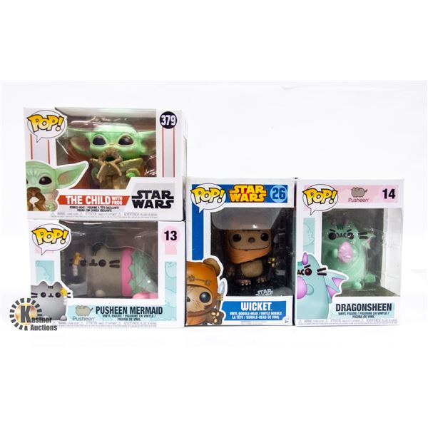 LOT OF 4 FUNKOS
