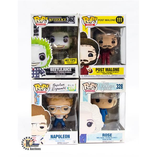 LOT OF 4 FUNKOS