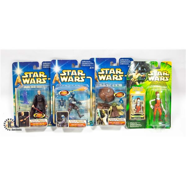 LOT OF 4 STAR WARS FIGURES