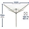 Image 3 : NEW STRATA 194" ROTARY CLOTHES DRYER, BEIGE