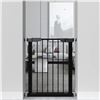 NEW REPACKED AUTO CLOSE SAFETY GATE W105 ( BLACK )