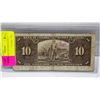 Image 2 : 1937 CANADA TEN DOLLAR BILL
