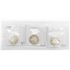 Image 1 : 3 STERLING SILVER 5 CENT COINS FROM