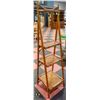 Image 1 : WICKER STYLE TRIANGULAR SHELF 3 TIER H-63" W-18"
