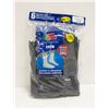 Image 1 : BLACK CREW SOCKS 12-16 SIZE 6-PACK FRUIT OF LOOM