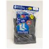 Image 1 : BLACK CREW SOCKS 12-16 SIZE 6-PACK FRUIT OF LOOM