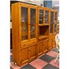 Image 1 : 3 PIECE WOODEN STORAGE UNIT H-76.5" W-20" L-91"