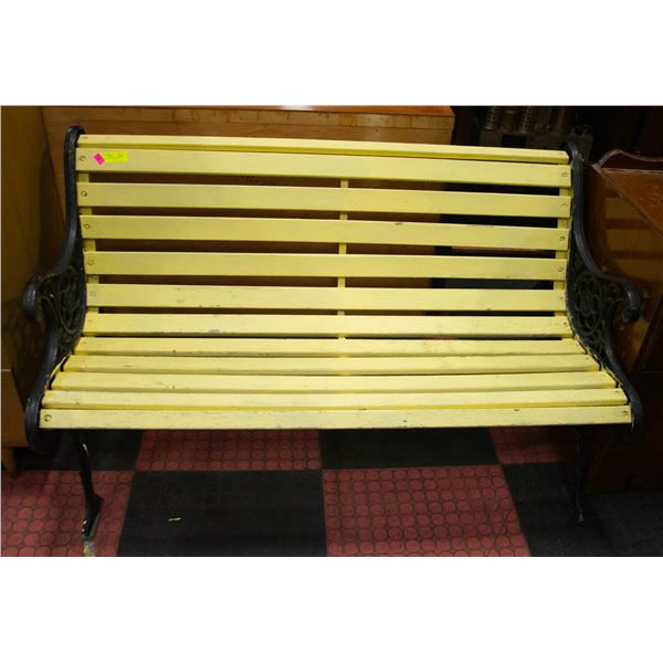 CAST METAL GARDEN BENCH