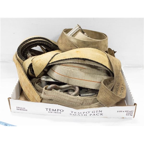 4 HEAVY DUTY RATCHET STRAPS