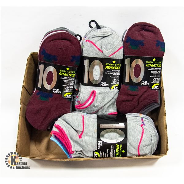 NEW (40) PAIR WOMENS ANKLE