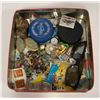 Image 1 : TIN OF ESTATE JEWELRY, GEMSTONES, WATCHES,