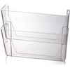 Image 1 : OFFICEMATE SPACE SAVING WALL FILE 2 PACK CLEAR
