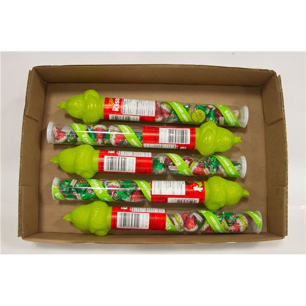 5 NEW SEALED 50G PKS THE GRINCH HERSHEYS