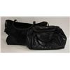 Image 1 : 2 BLACK LEATHER DUFFLE BAGS TOGETHER-ESTATE
