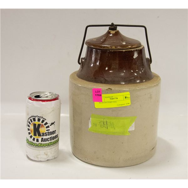 BEAN POTTERY JUG