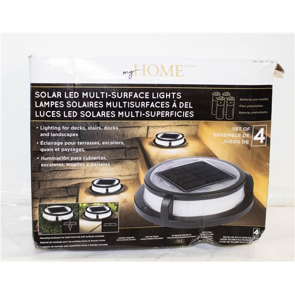 MY HOME SOLAR LED MULTI-SURFACE LIGHTS 4 PACK