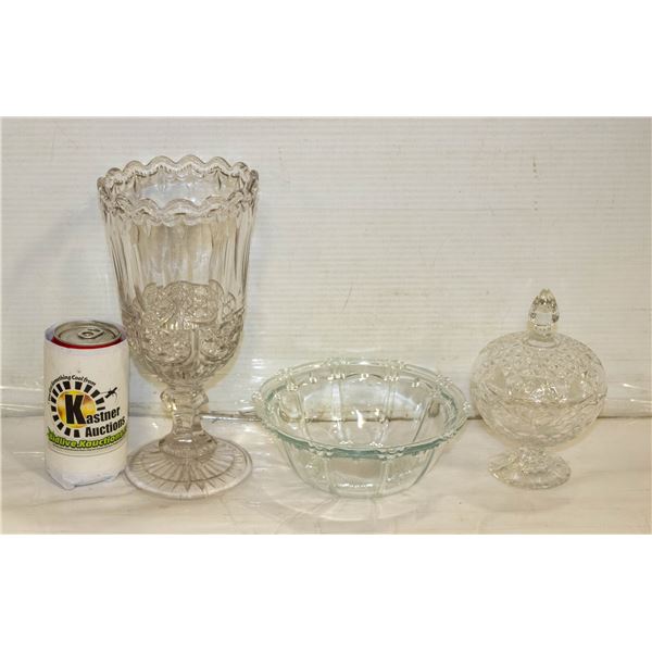 GLASS CANDY BOWL