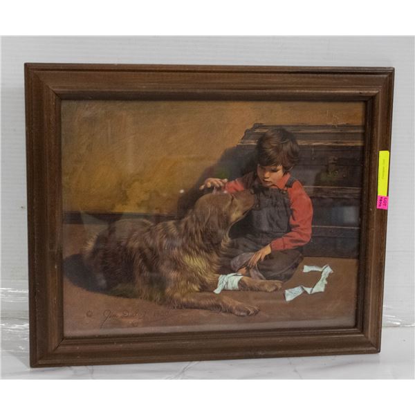 FRAMED JIM DALY PRINT