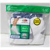 Image 1 : ANKLE SOCKS WHITE 6-12 SIZE 6-PACK FRUIT OF LOOM