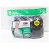 Image 1 : BLACK ANKLE SOCKS 6-12 SIZE 6-PACK FRUIT OF LOOM