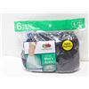 Image 1 : BLACK ANKLE SOCKS 6-12 SIZE 6-PACK FRUIT OF LOOM