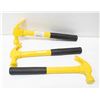 Image 1 : FLAT OF 3 NEW CLAW HAMMERS