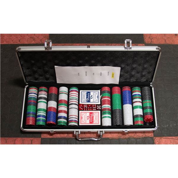 CASE OF POKER CHIPS
