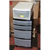 Image 1 : 4 DRAWER ROLLING CART W/SINGLE DRAWER UNIT