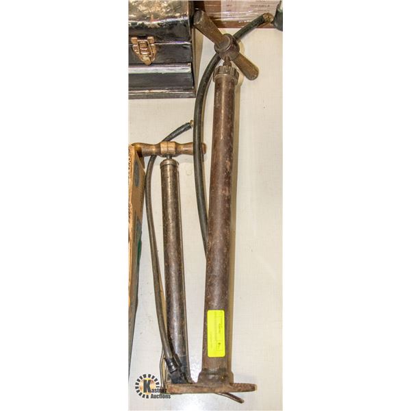 2 ANTIQUE BICYCLE PUMPS