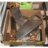 Image 1 : VINTAGE SAWS AND TOOLS