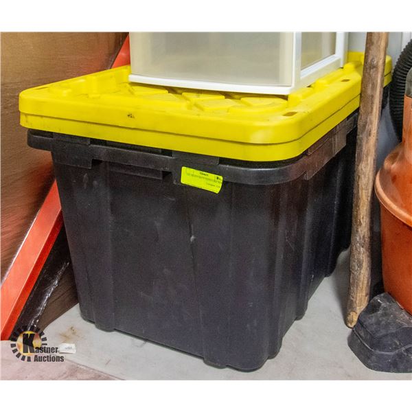 2 HEAVY-DUTY STORAGE TOTES