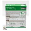 Image 1 : NEW 8FT EXTENSION CORDS W/ USB CHARGING 2 PK