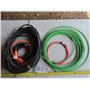 Image 1 : Lot of 27ft & 30ft cable for extension cords, 35ft of air brake line, heat cord for pipe.