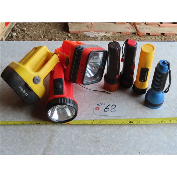Lot of Assorted flashlights