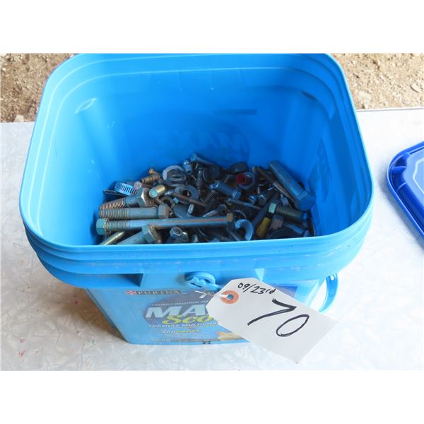 Lot of bolts, nuts, washers - assorted sizes