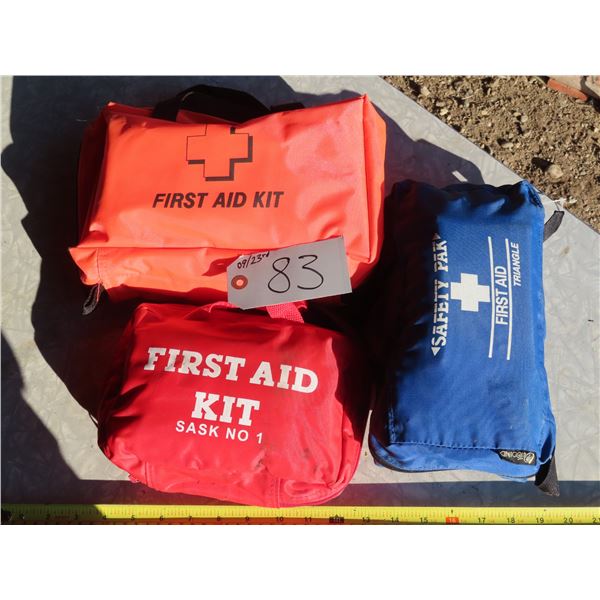 Lot of 3 First aid kits