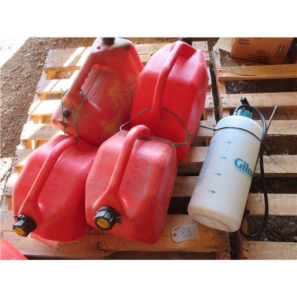 10 Liter hand sprayer _ 4 gas cans 20L-25L