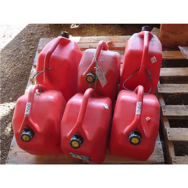 6 Gas cans - 25 liter