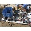 Image 1 : box of tools and skilsaw