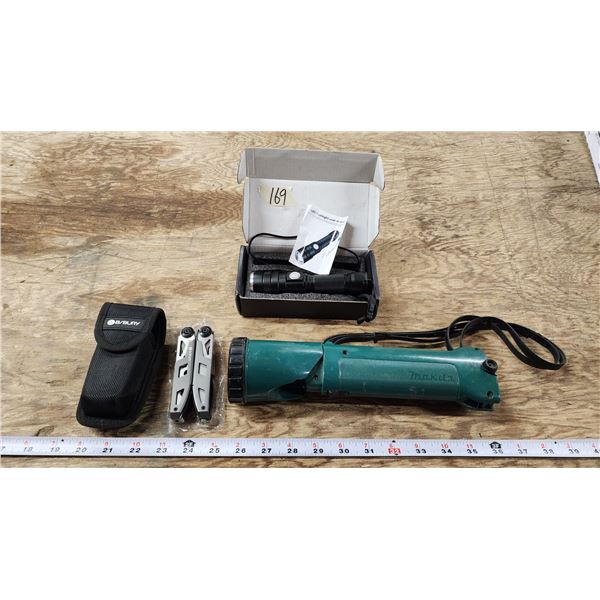 Couple of Flashlights and Multi Tool, in case
