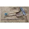 Image 3 : 3 Assorted - Rake, Snow Shovel and Metal Shovel
