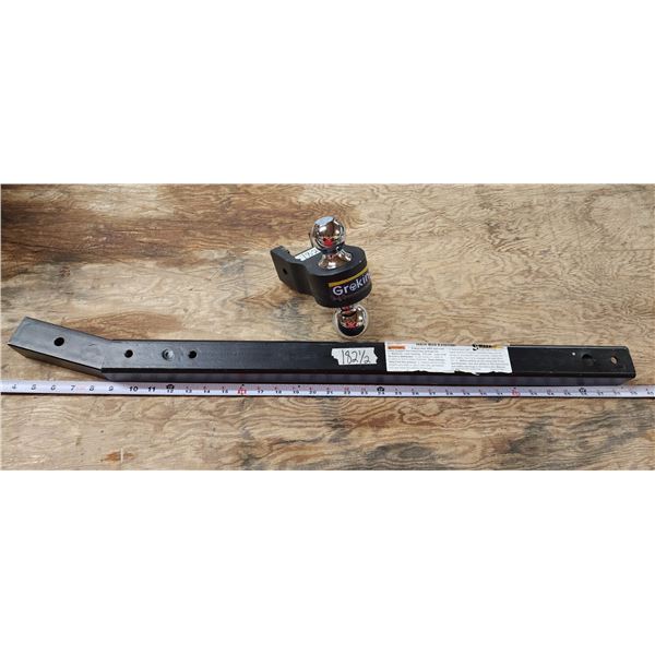 Hitch Bed Extender and double headed hitch - 2" & 2-5/16"