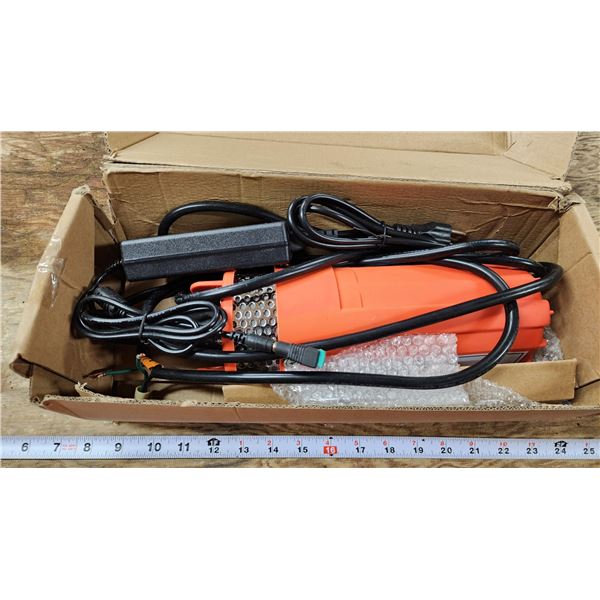 24v submersible pump, comes with power supply - like new