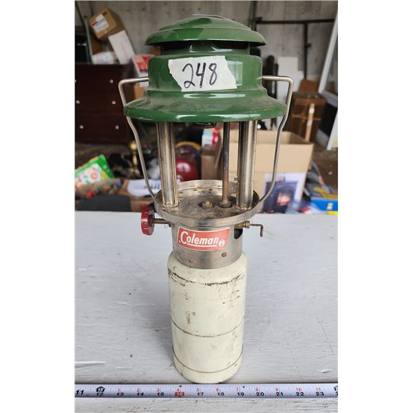 Vintage Coleman lantern - model #5417, no globe - tank is full